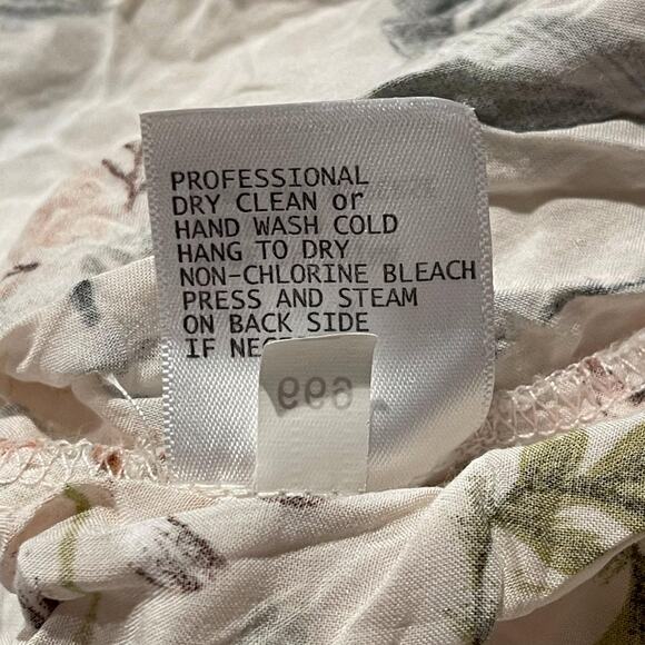 Lucy & Laurel Top Floral 3/4 Sleeve Boho Cottage Romantic Feminine Pink 3X GQ - Picture 5 of 6